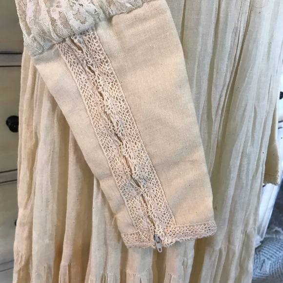 Gunne Sax High Collar Cottagecore Dress 11 - Picture 5 of 10